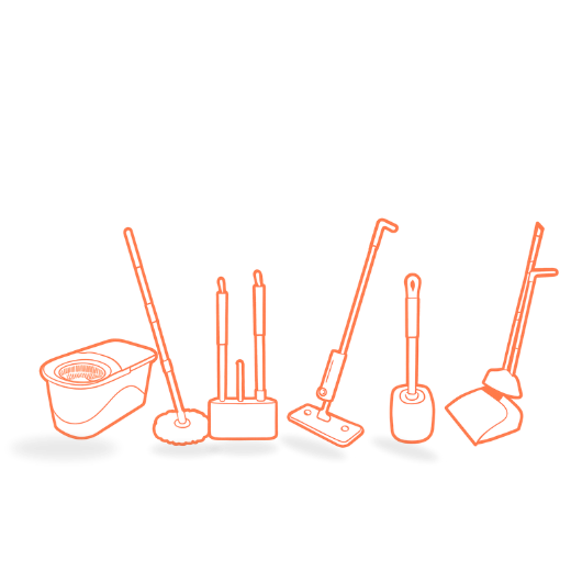 Klyntec mops, brushes, wipers, cloths, bucket and cleaning accessories
