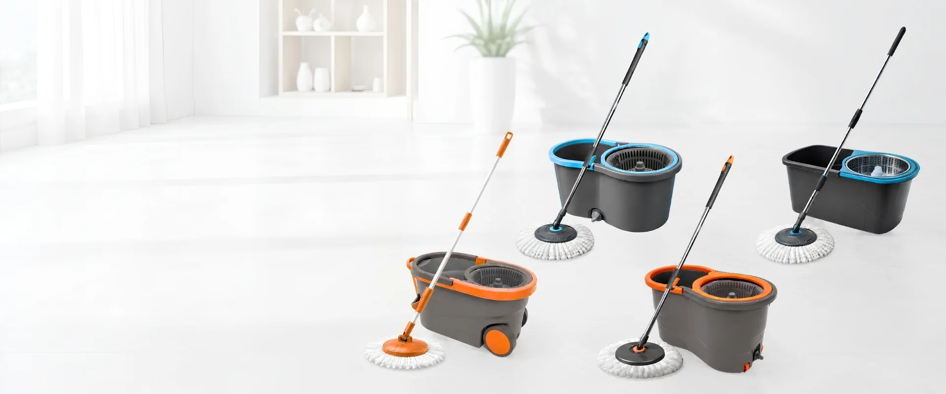 Klyntec spin mop bucket collection